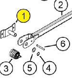 Roll-Rite 45350 | 5-Spring Pivot Pin, Steel | Aftermarket Part